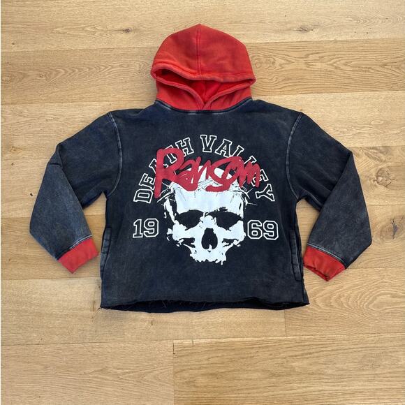 Ransom Hoodie Death Valley Size M Black Red - Picture 1 of 9